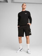 Puma Black Mens Essentials No. 1 Logo Cargo 10" Shorts - Image 3 of 5