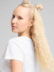 Puma White Womens ESS No. 1 Logo T-Shirt - Image 2 of 5