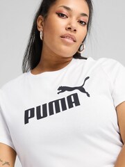 Puma White Womens ESS No. 1 Logo T-Shirt - Image 5 of 5