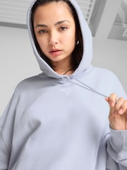 Puma Blue Oversized Womens Wardrobe Essentials Hoodie - Image 4 of 7