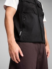 Puma Black Mens Pumatech Cargo Gilet - Image 3 of 5