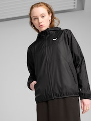 Puma Black Womens Essentials Regular Windbreaker Jacket - Image 1 of 7