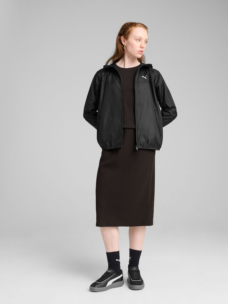 Puma Black Womens Essentials Regular Windbreaker Jacket - Image 2 of 7