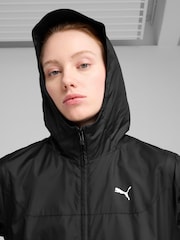 Puma Black Womens Essentials Regular Windbreaker Jacket - Image 4 of 7