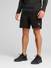 Puma Black Mens Training Tech 7" Stretch Woven Shorts - Image 1 of 7