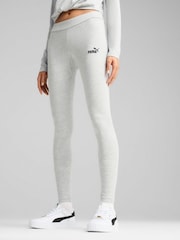 Puma Grey Womens Essentials Small No. 1 Logo Leggings - Image 1 of 3