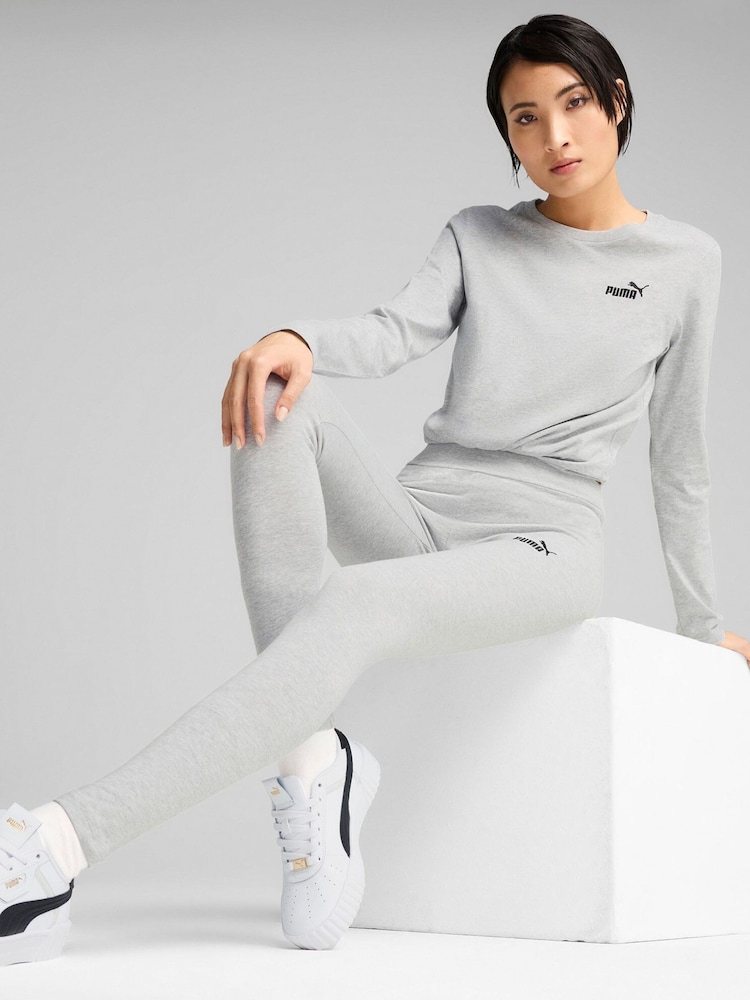 Puma Grey Womens Essentials Small No. 1 Logo Leggings - Image 3 of 3