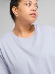 Puma Blue Womens ESS Relaxed T-Shirt - Image 3 of 5