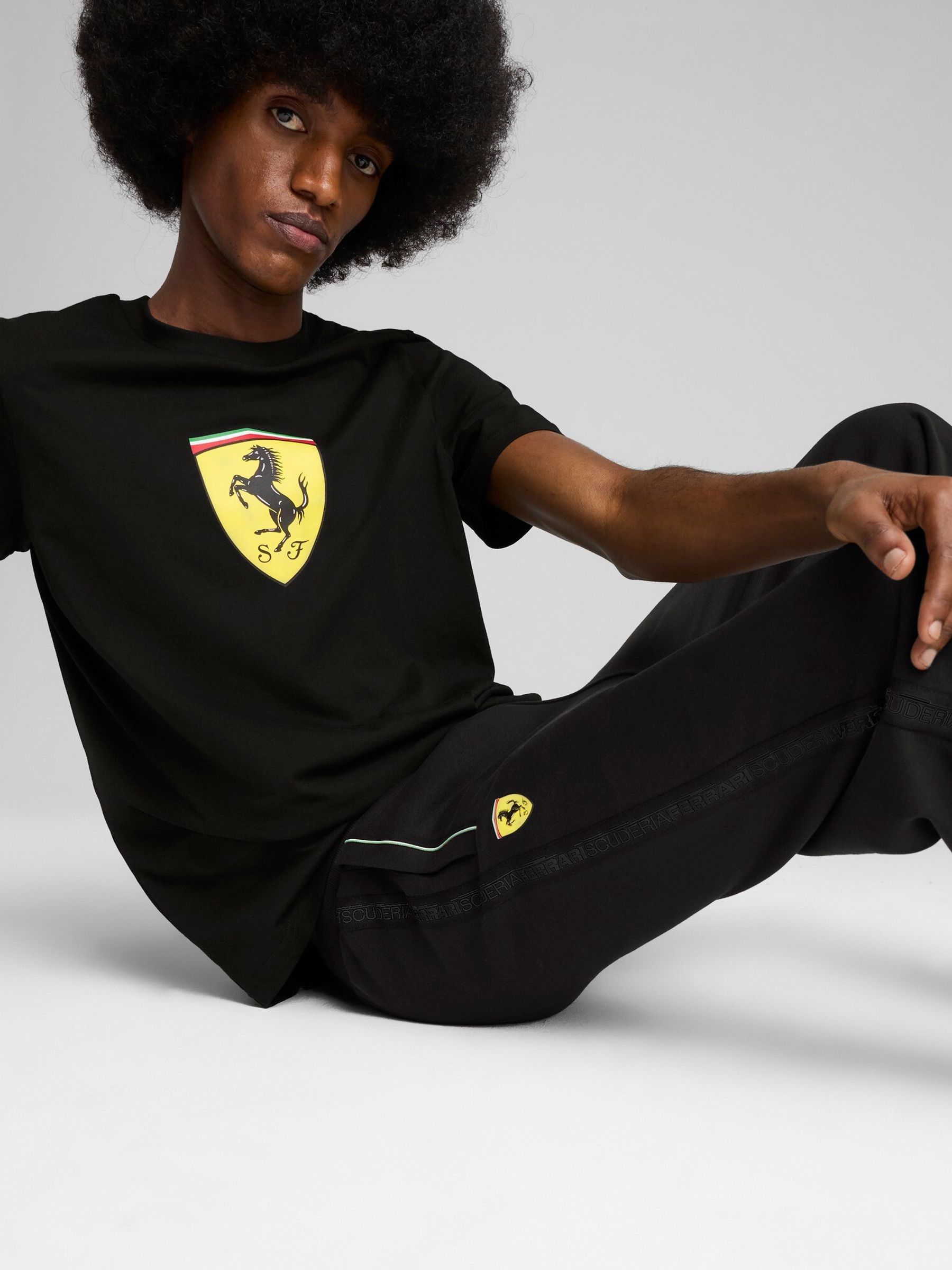 Buy Puma Black Mens Scuderia Ferrari Race Joggers from the Next UK