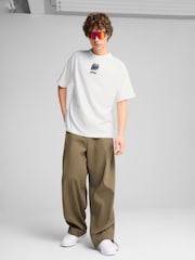 Puma White Mens F1 Graphic Raglan T-Shirt - Image 1 of 3