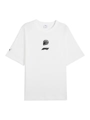 Puma White Mens F1 Graphic Raglan T-Shirt - Image 2 of 3