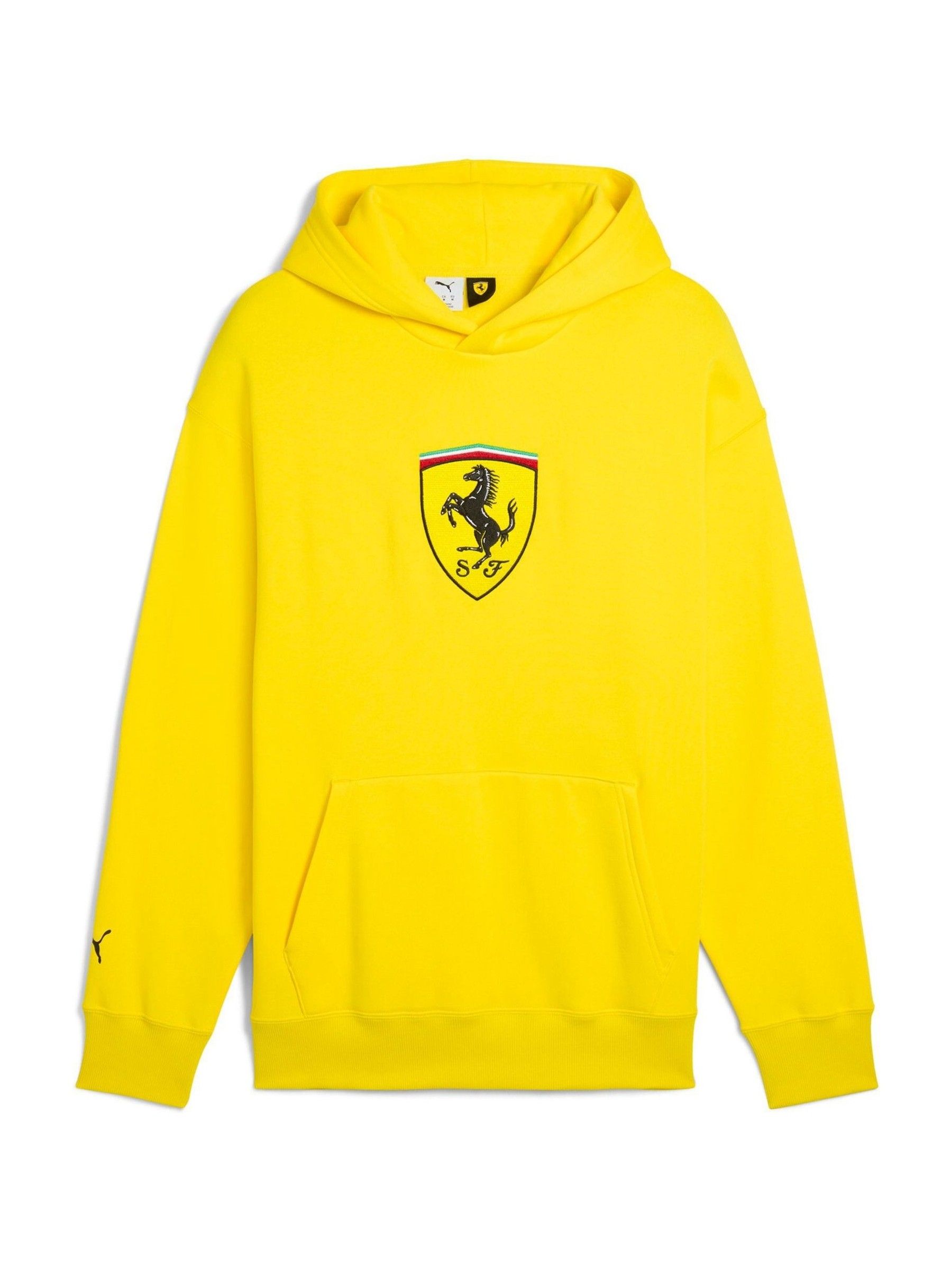 Ferrari Vintage Yellow Mens Race ハーフ Ferrari アノラックパーカー 
