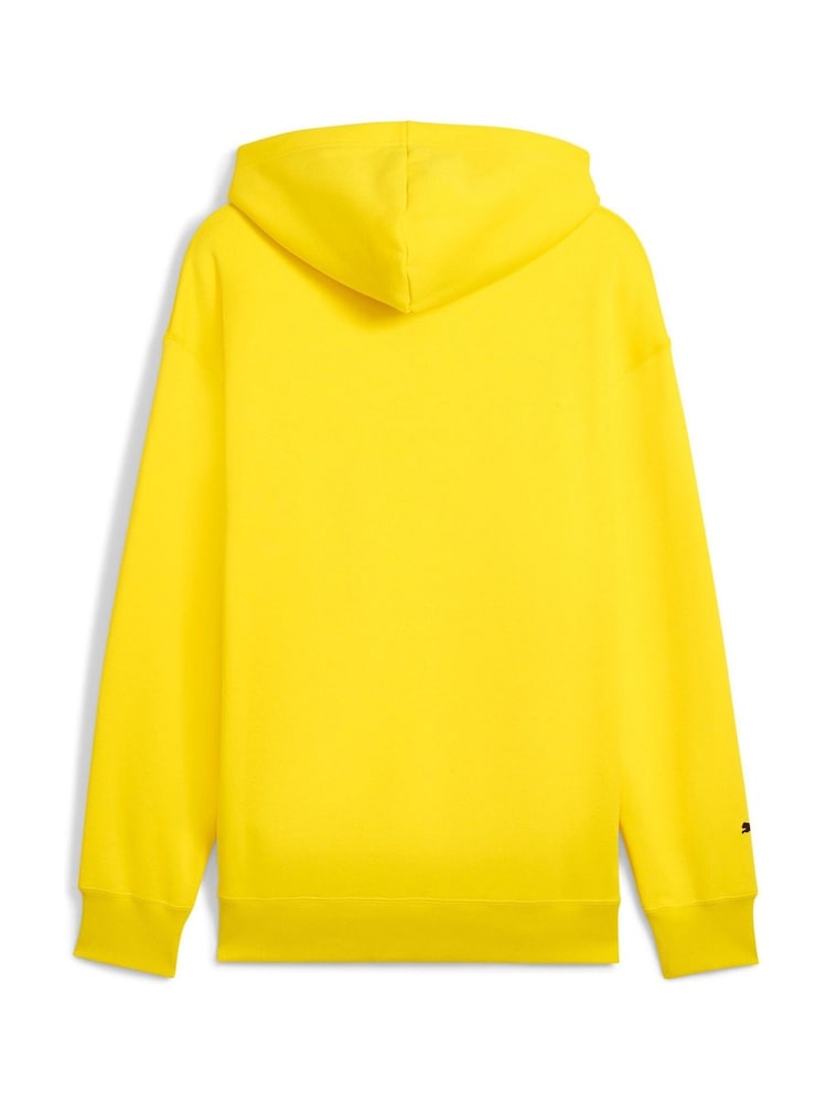 Puma Yellow Mens Scuderia Ferrari Race Big Shield Hoodie - Image 7 of 7