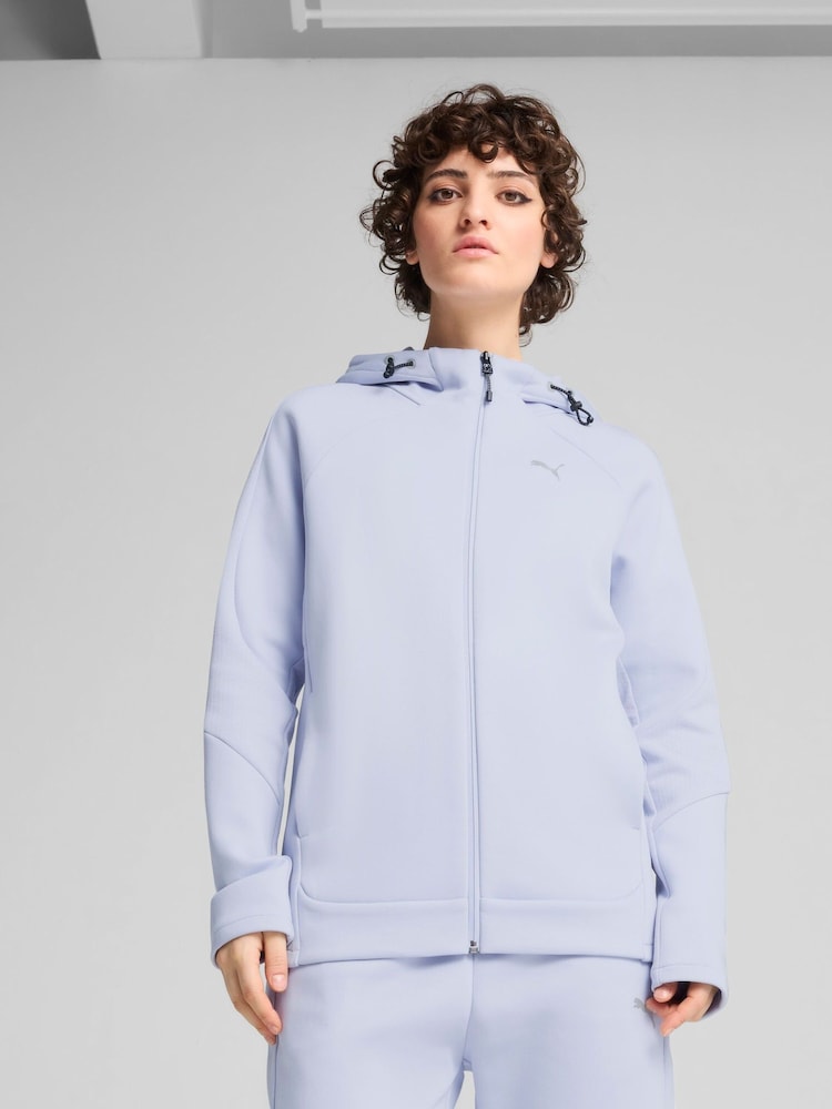 Azul - Puma Womens Evostripe Full Zip Hoodie - Imagen 1 de 1