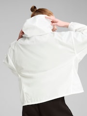 Puma White Womens Oversized Wardrobe Wind Jacket - Image 3 of 7