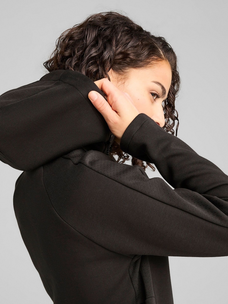Puma Black Womens Evostripe Full Zip Hoodie - Image 4 of 7