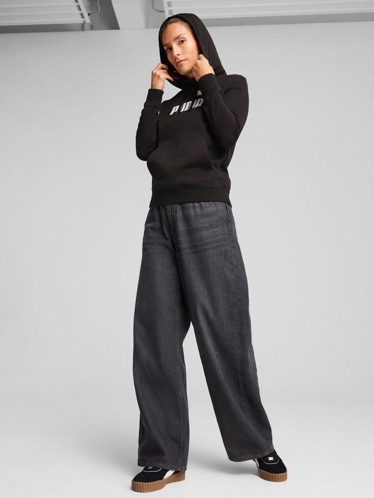 Puma Black Womens ESS No. 1 Logo Hoodie - Image 2 of 3