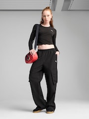Puma Womens Wardrobe ESS Relaxed Woven Cargo Pants - Image 1 of 5