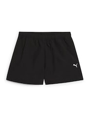 Puma Black Womens Wardrobe Essentials A-Line 3 Woven Shorts - Image 2 of 3