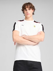 Weiß - Puma Mens Scuderia Ferrari Race MT7 T-Shirt - Bild 1 von 5