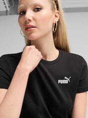 Puma Black Womens ESS Small No. 1 Logo T-Shirt - Image 3 of 5