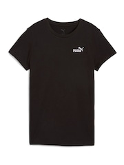 Puma Black Womens ESS Small No. 1 Logo T-Shirt - Image 4 of 5