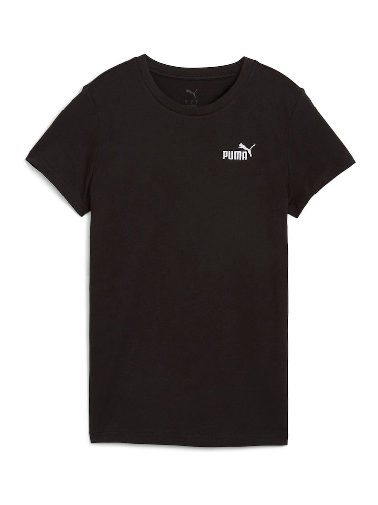 Puma Black Womens ESS Small No. 1 Logo T-Shirt - Image 4 of 5