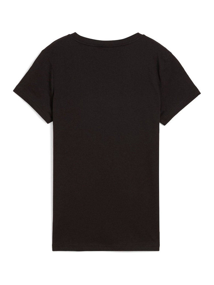 Puma Black Womens ESS Small No. 1 Logo T-Shirt - Image 5 of 5