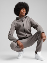 Puma Grey Mens Evostripe Full Zip Hoodie - Image 3 of 7