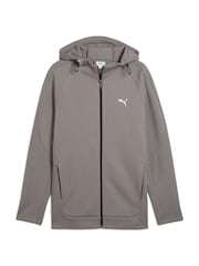 Puma Grey Mens Evostripe Full Zip Hoodie - Image 6 of 7