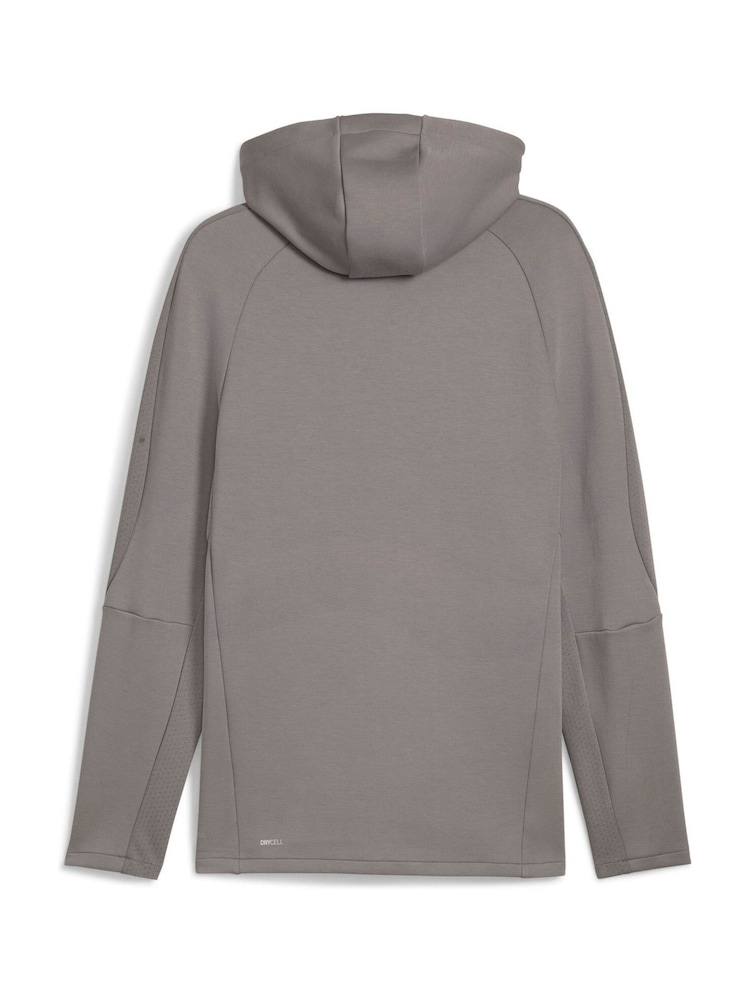 Puma Grey Mens Evostripe Full Zip Hoodie - Image 7 of 7