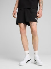 Puma Black Mens Wardrobe Essentials 6" Relaxed Cargo Shorts - Image 1 of 5