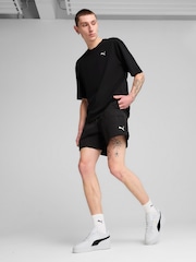 Puma Black Mens Wardrobe Essentials 6" Relaxed Cargo Shorts - Image 3 of 5