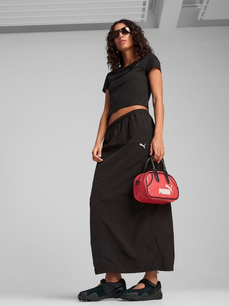 Puma Black Womens Wardrobe Essentials Woven Maxi Skirt - Image 1 of 3