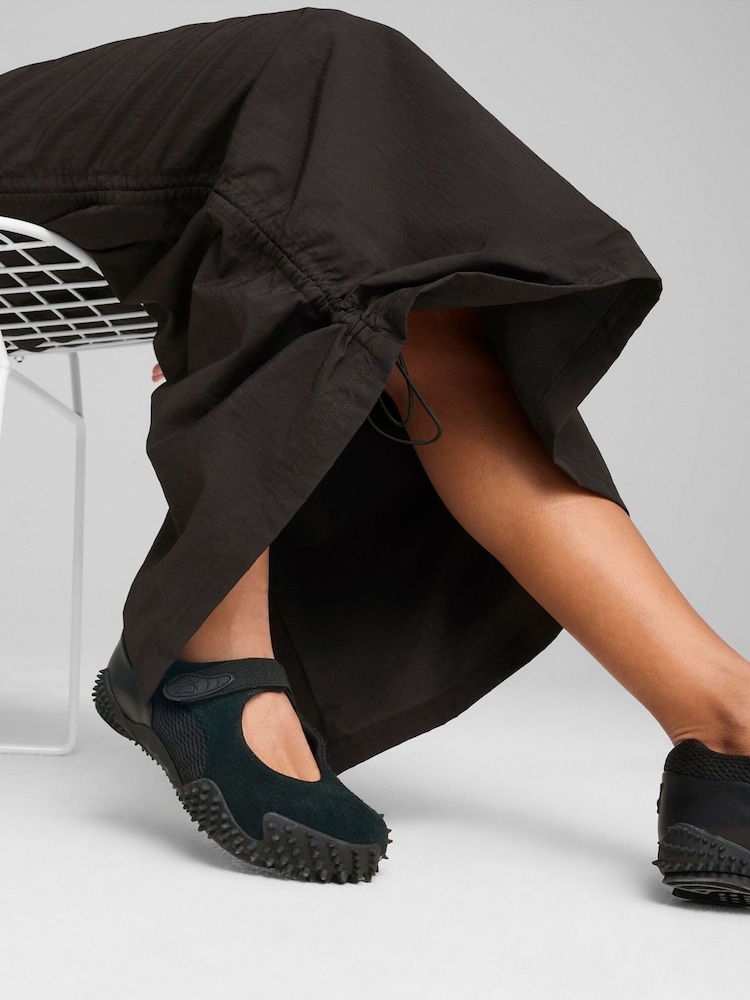 Puma Black Womens Wardrobe Essentials Woven Maxi Skirt - Image 3 of 3