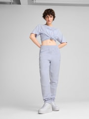 Puma Purple Womens Evostripe Joggers - Image 3 of 7