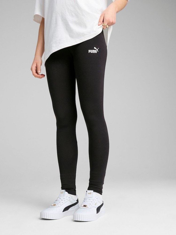 Puma Black Womens Essentials Small No. 1 Logo Leggings - Image 1 of 3