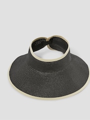 Monsoon Black Peri Packable Visor Sun Hat - Image 1 of 3
