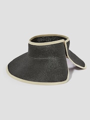 Monsoon Black Peri Packable Visor Sun Hat - Image 2 of 3