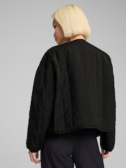 Puma Black Womens WARDROBE ESS Relaxed Reversible Liner Jacket - Image 2 of 7