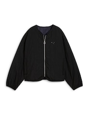 Puma Black Womens WARDROBE ESS Relaxed Reversible Liner Jacket - Image 6 of 7