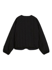 Puma Black Womens WARDROBE ESS Relaxed Reversible Liner Jacket - Image 7 of 7