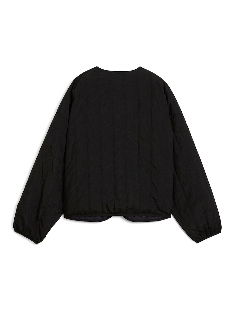 Puma Black Womens WARDROBE ESS Relaxed Reversible Liner Jacket - Image 7 of 7