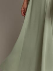 Monsoon Green Belle Bow Sleeve Midi Dress - Image 3 of 5