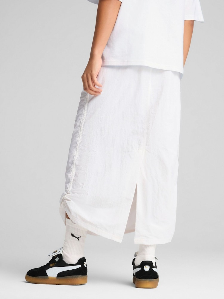 Puma White Womens Wardrobe Essentials Woven Maxi Skirt - Image 2 of 5