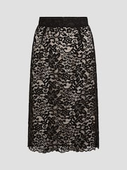 Monsoon Black Ria Lace Pencil Skirt - Image 6 of 6
