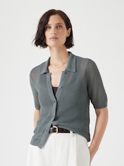 Hush Green Interest Stitch Knitted Top - Image 1 of 5