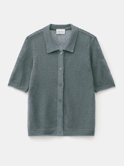 Hush Green Interest Stitch Knitted Top - Image 5 of 5