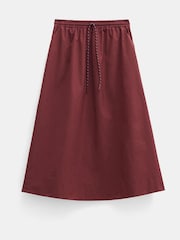 Hush Red Aya Pull On Midi Skirt - Image 5 of 5