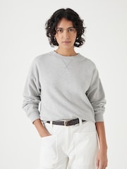 Hush Grey Back Detail 100% Cotton Sweatshirt - Image 3 of 6
